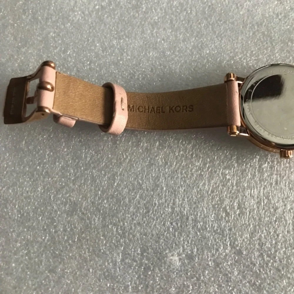 Michael Kors Petite Norie Pave Rose Gold Tone Mother of Pearl Dial Ladies Watch